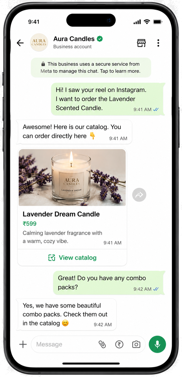 Behaf WhatsApp Store Hero Mockup